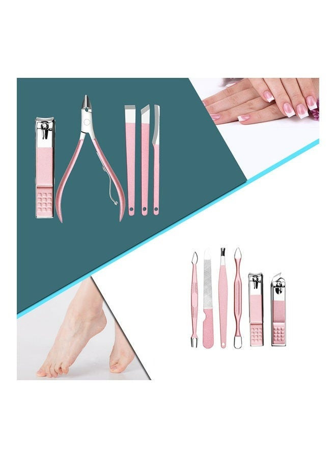 RollsTimi  18-Piece Professional Pedicure And Manicure Tool Kit Pink - Image 3