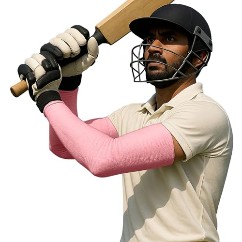Nivia Cricket Arm Sleeves Roll for Men & Women, UV Protection, Breathable Fabric, Stretch Fit for Training & Match Use, Skin, 5M Roll - Image 1