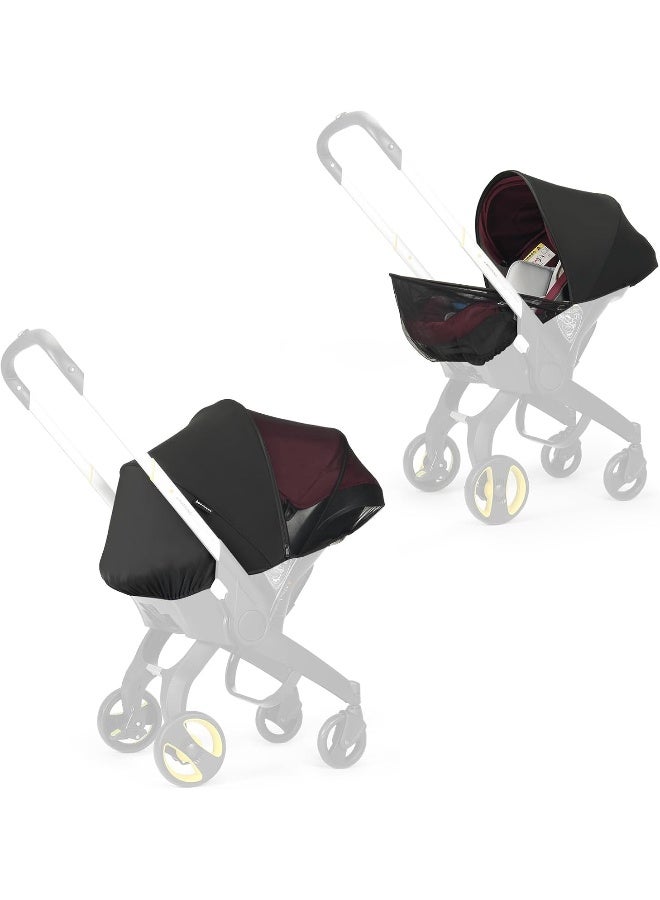 Beberoad Love 2-in-1 Mosquito Net & Sunshade for Car Seat - Image 2