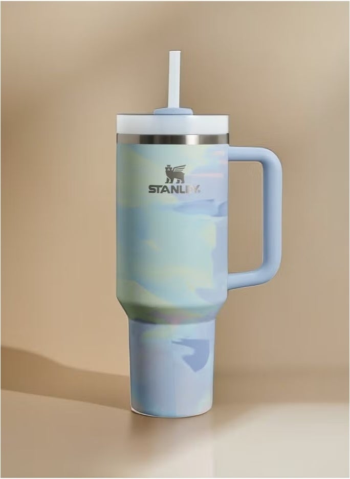 Stanley Quencher H2.0 40oz Stainless Steel Vacuum Insulated Tumbler with Leak-Resistant FlowState Lid & Reusable Straw | Durable BPA-Free Travel Cup for Hot & Cold Drinks | Ideal for Water, Iced Tea, Coffee, Smoothies | Eco-Friendly Drinkware for Daily Use - Image 4