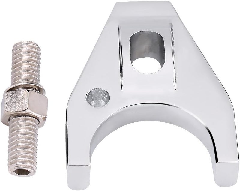 woobles Chrome Billet Aluminum Distributor Clamp Hold Down for SBC BBC SB BB HEI Electronic - Image 1