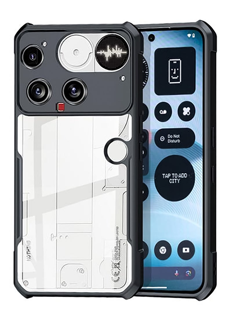 جراب لهاتف ناثينغ فون 3، غطاء خلفي بحماية عدسة الكاميرا، مصنوع من TPU + PC بامتداد ممتص للصدمات، جراب هاتف محمول واقٍ نحيف ضد الاصفرار - Image 1