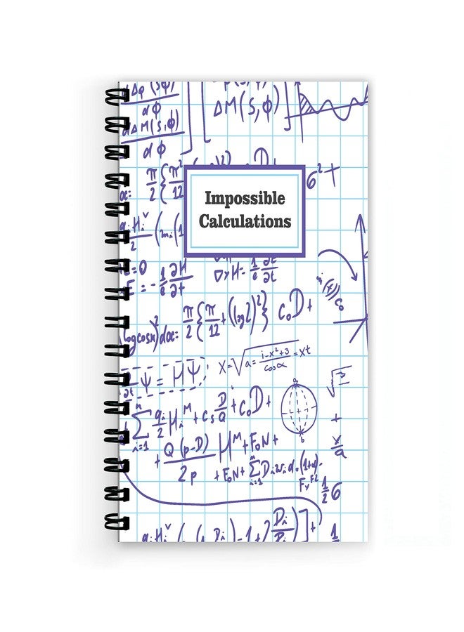 VPRINT QUALITY Vprint MATHEMATIC MATHS CALCULAS WHITE Spiral Wiro Unruled Blank Pages Notebook Diary Journal Drawing Book Size-A5(6X9 Inches) (MATHEMATIC MATHS CALCULAS WHITE) - Image 1