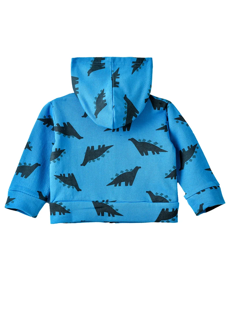 JAM Boys Dinosaur Print Hooded Zip-Up Jacket