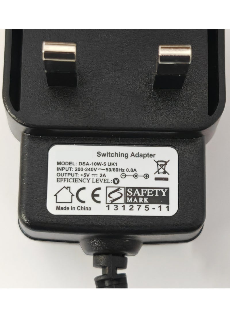 DC 5V 2A Power Supply Adapter, UK Plug, AC to DC Adapter 110/220VAC to 5VDC  - Image 4