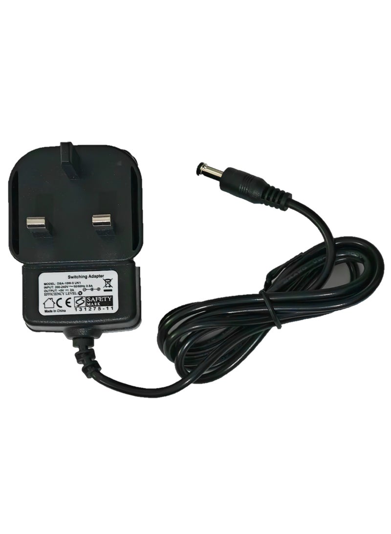 DC 5V 2A Power Supply Adapter, UK Plug, AC to DC Adapter 110/220VAC to 5VDC  - Image 1