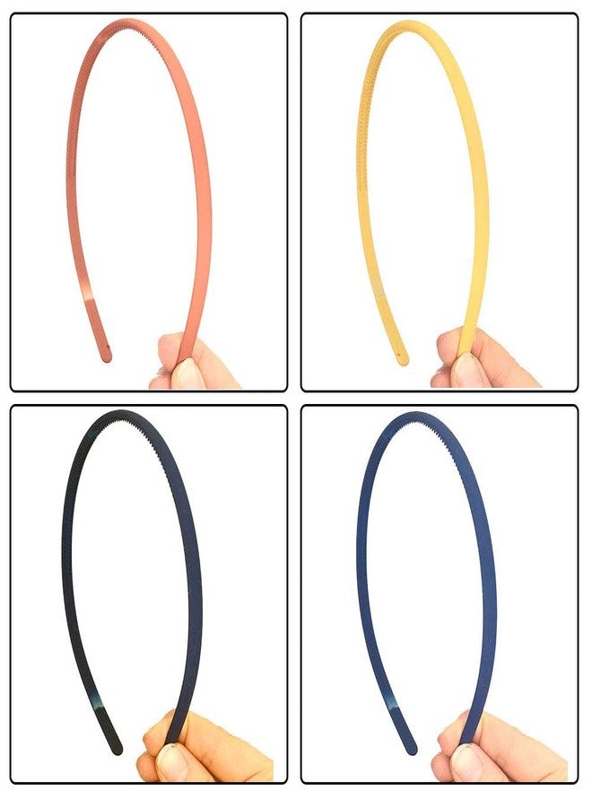 Big Box Anti Slip Twisted Braid Hair Bands Elastic Headband Acrylic Plain Comb Hair Band Non Slip Wave Toothed Headband Comfort Wavy Hairband Hair Accessories for Women Girl (Set of 6) - Image 3