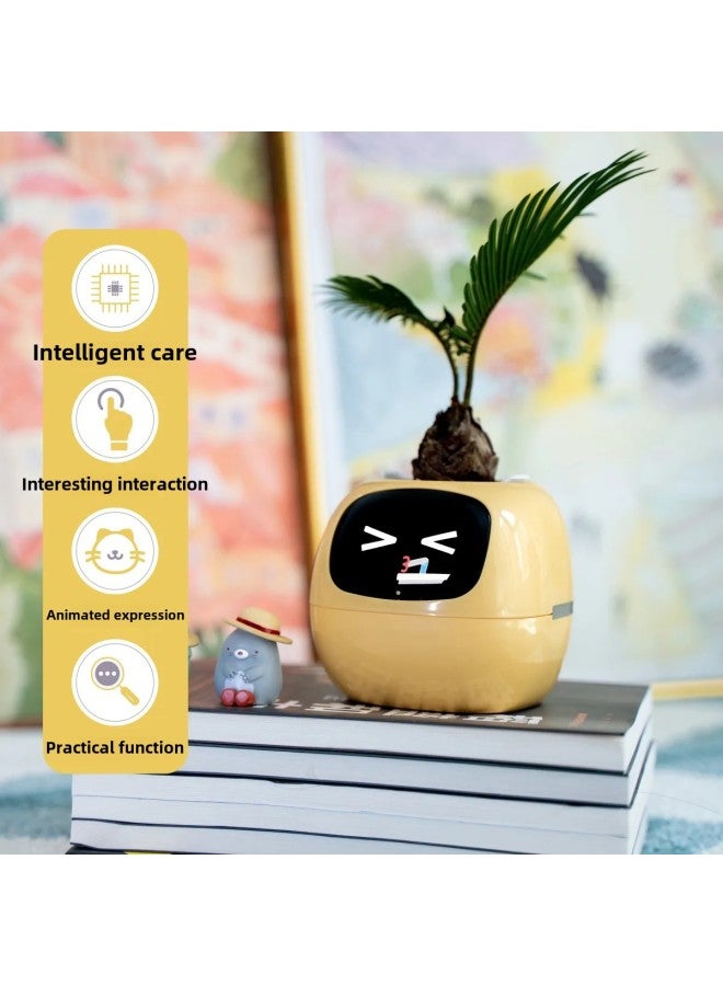 IVY Plant Cute Pet Robot Electronic Pet Healing Table AI Electronic Toys Creative Holiday Gift-Color:Green  - Image 3