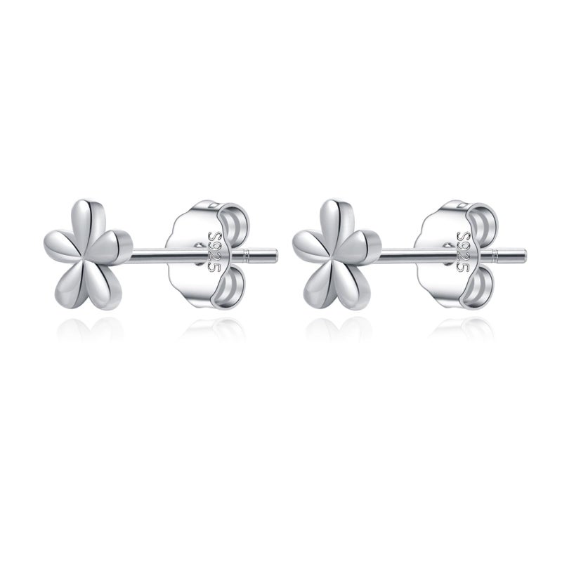 Reffeer Solid 925 Sterling Silver Daisy Stud Earrings Flower for Women Teen Girls Tiny Flower Stud Earrings Spring (A-Silver) - Image 1