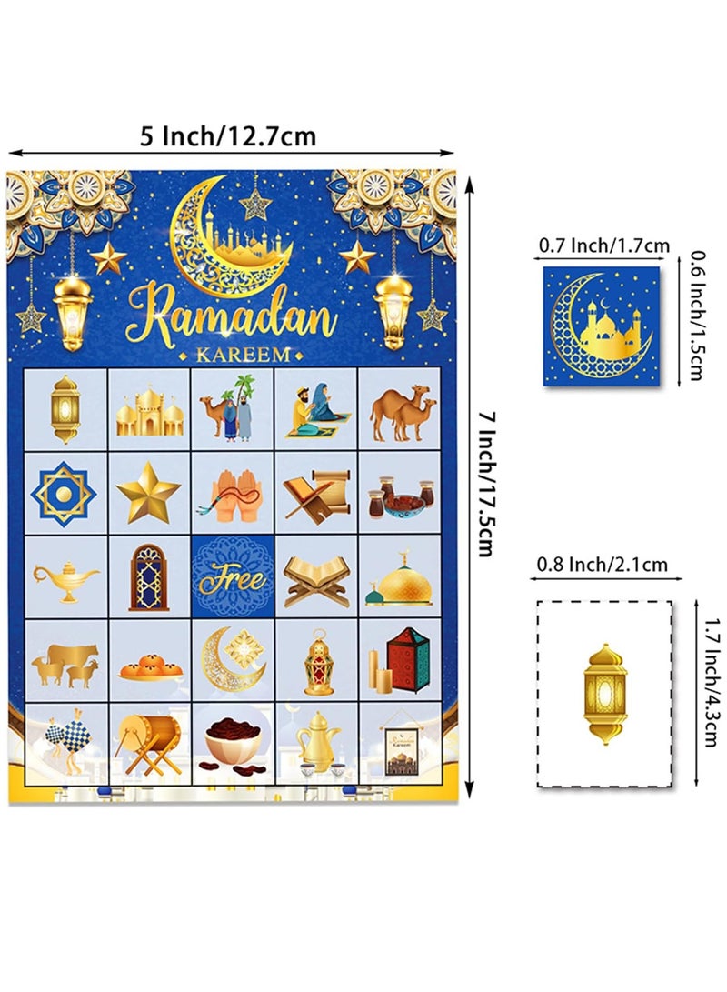 TAPIT Ramadan Kareem Bingo Game Cards Eid Mubarak Party Bingo Games for Kids Ramadan Mubarak Party Decorations Ramadan Mubarak Bingo Cards for 24 Players - Image 5