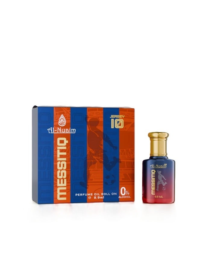 Al Nuaim Messitiq Roll-On Attar 9.9ml | Spicy Green Woody Fragrance | Alcohol-Free Long-Lasting Energy & Freshness Perfume for Men & Women - Image 1