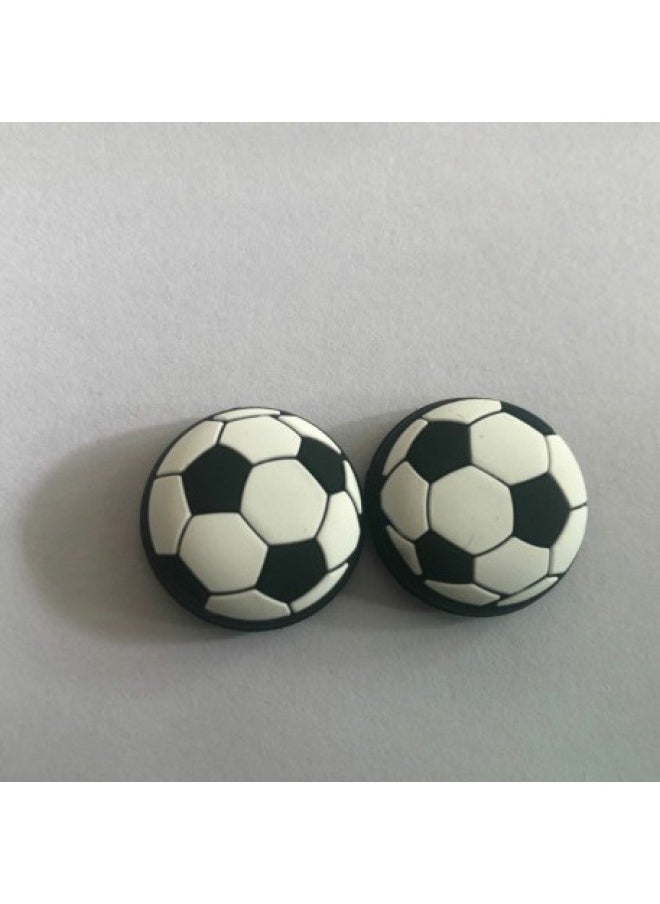 Generic - PS5 Silicone Cap PS4 Football Non-slip Cap XBOX360 Key Cap-Product Color:Black Background + Blue Surface - Image 1
