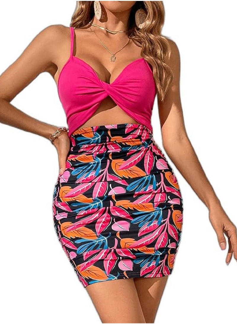 Ward Women's Lycra Lingerie Dress with Belly Cutout and Thin Straps  - Image 2