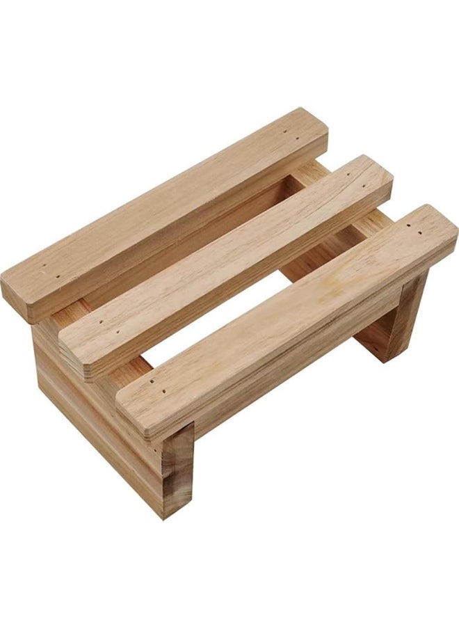 Horoof Home Horoof Home® Wooden Low Stool – Multipurpose Step Stool for Kids & Adults, Succulent Plant Stand, Potty Training Helper  - Image 1