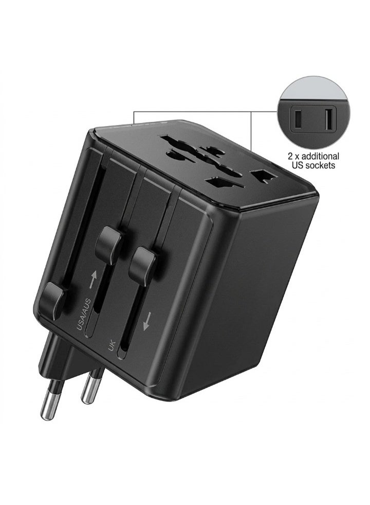 ACEFAST Z11 Smart Travel Plug 2500W - All-in-One Universal Adapter with Compact Design and High Safety - Image 2