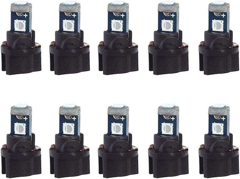 BlyilyB مصابيح LED BlyilyB 3014 T5 PC74 زرقاء OFT50005-B-10 (عبوة من 10) - Image 1