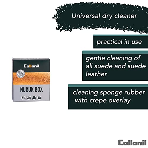 Collonil Universal Dry Cleaner by Collonil - for All Suede & Suede Leathers - Cleaning Sponge with Crepe Overlay - Nubuk Box for Fast & Effective Dry Cleaning - Made in Germany - Image 4