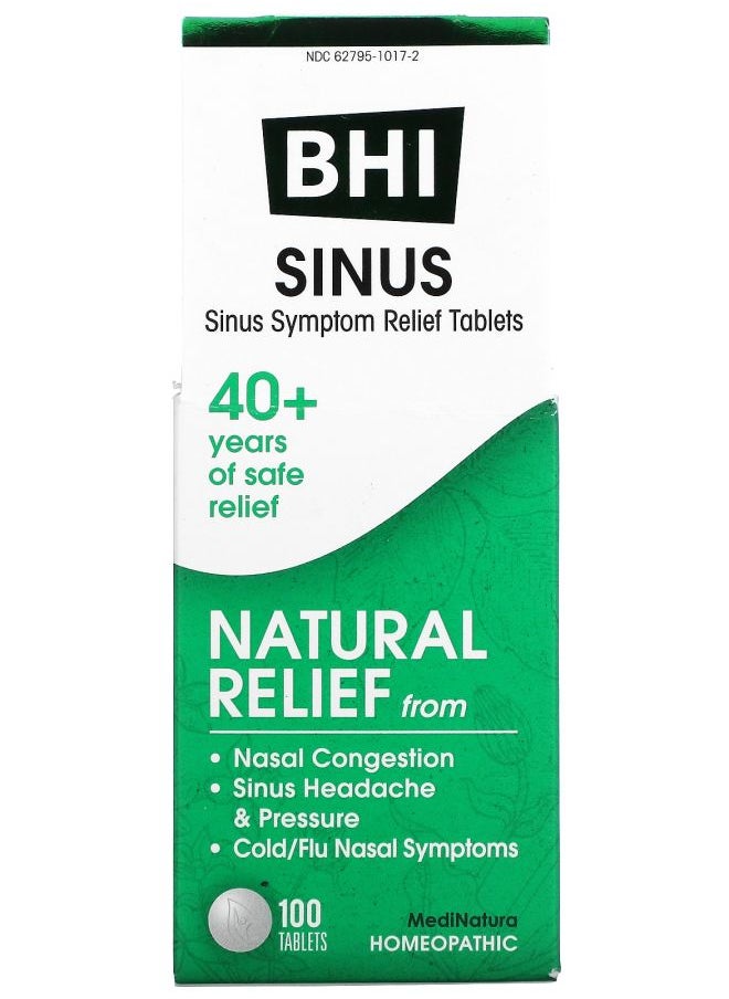 MediNatura - BHI Sinus 100 Tablets - Image 1