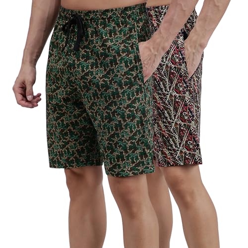 Amul Comfy Men's Bermuda Shorts | Adjustable Drawstring for Better Waist Fit | Comfortable Casual Shorts | Breathable Summer Wear | Pack of 1 | Color May Vary - Image 1
