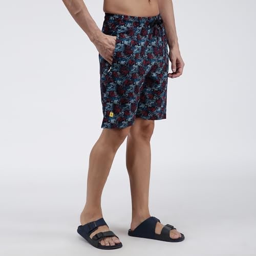 Amul Comfy Men's Bermuda Shorts | Adjustable Drawstring for Better Waist Fit | Comfortable Casual Shorts | Breathable Summer Wear | Pack of 1 | Color May Vary - Image 3