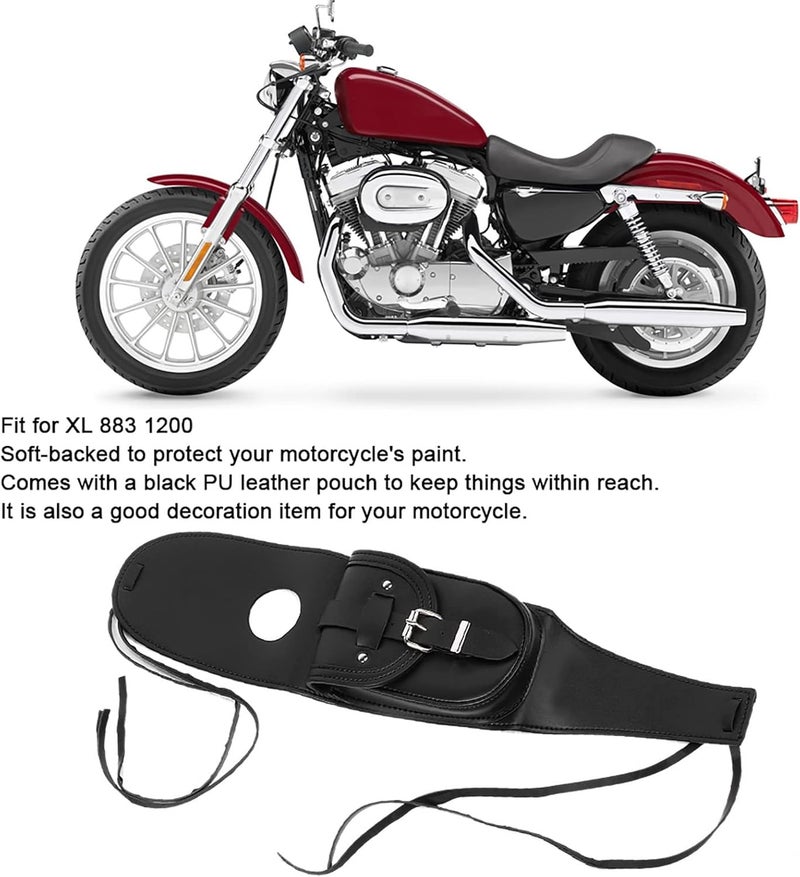 Multi-color available build PU Le ther Motorcycle Fuel B g, W terproof Soft Bottom Fuel T nk B g, Fuel T nk Sleeve B g for XL 883 1200 Motorcycle All-item matching trendy build - Image 2