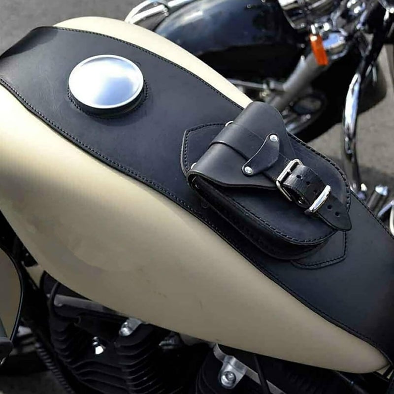 Multi-color available build PU Le ther Motorcycle Fuel B g, W terproof Soft Bottom Fuel T nk B g, Fuel T nk Sleeve B g for XL 883 1200 Motorcycle All-item matching trendy build - Image 4