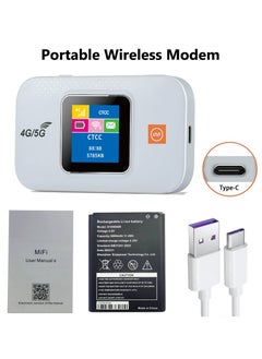 Necomi Portable Wireless Modem, 4G/5G LTE Modem, Wireless Wi-Fi router Range Extender, 300Mbps 3000mAh Mobile Pocket WiFi Router with SIM Card Slot  - Image 4