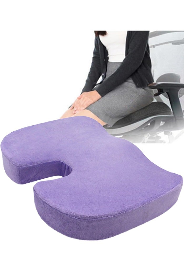 DUNISO Gel Seat Cushion for office chair Memory foam,Car Seat cushion pillow,Back, Sciatica, Tailbone Pain Relief,Non-Slip Orthopedic Chair Pillow,Office Chairs - Image 1