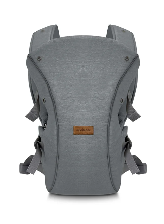 neobreez ATLIX 3-in-1 Convertible Adjustable Wrap Baby Carrier for Newborns To Toddler,  Extra Soft&Ergonomic Baby Wrap with Head Support, Detachable Privacy Hood&Saliva Bib, Infant Carrier, 8-33lbs, 3-15kg