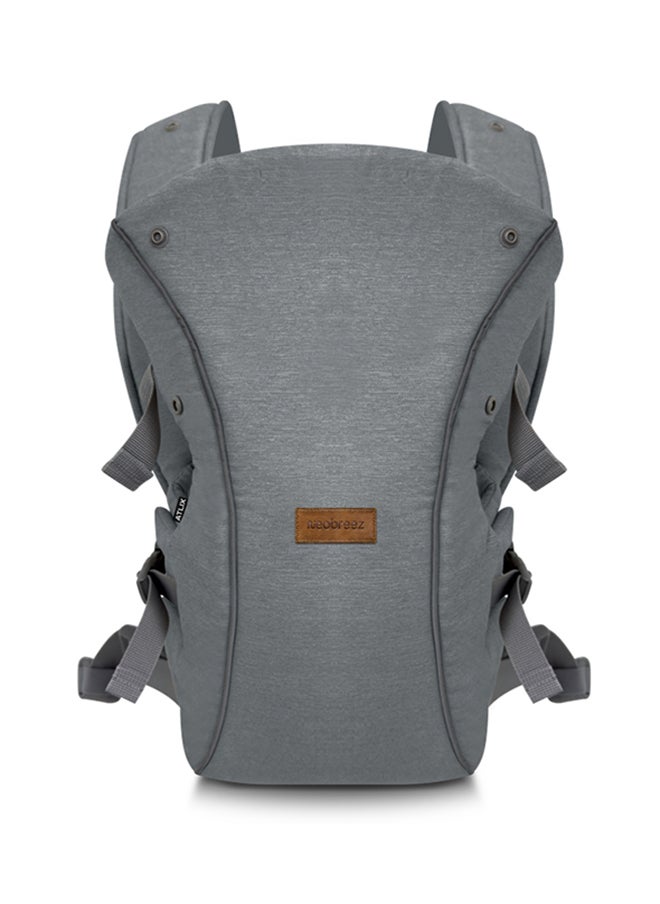 neobreez ATLIX 3-in-1 Baby Carrier for Newborns To Toddler, Head Support, Extra Soft And Ergonomic, Detachable Privacy Hood And Saliva Cotton Bib, Lightweight Front And Back Backpack Infant Carrier, 8-33lbs, 3-15kg  - Image 1
