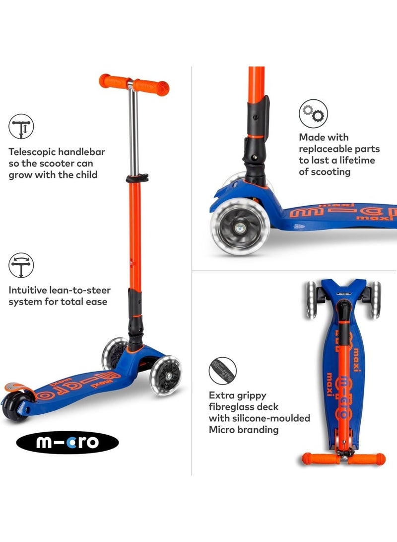 Micro Scooters | Maxi Micro Deluxe Foldable Children's Scooter | Big Wheels | Handlebar Adjustable | 5-12 Years | Boys & Girls - Image 5