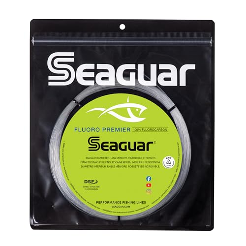 Seaguar Fluoro Premier 100% Fluorocarbon Fishing Line DSF, 170lbs, 25yds Break Strength/Length - 170FP25 - Image 1
