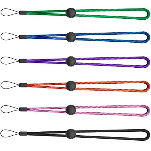 YOUOWO 6 Pack 6 Colours Nylon Wrist Lanyard Adjustable Length,For Flashlight Wallet USB Flash Drive Hand Strap Cell Phone Charms Key ID Card Badge Holder - Image 4