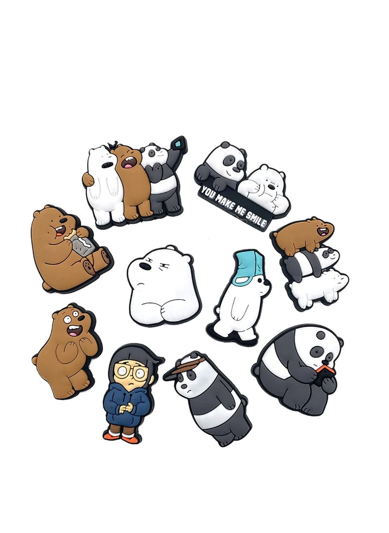 Excefore Croc Charms Cartoon Shoe Decorations Charms 10 Pcs  - Image 2