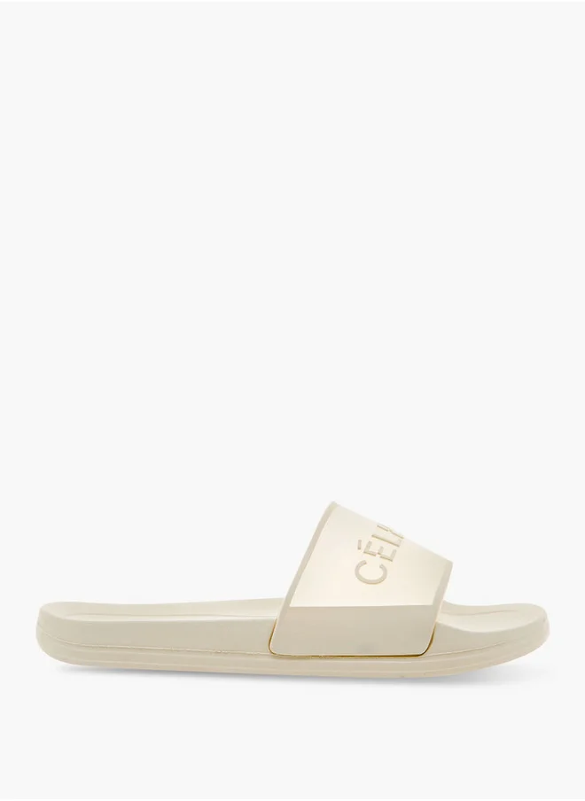 سيليست Women's Logo Detail Slip-On Slides