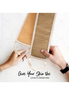 Fabskin Body Back Scrubber For Bathing | Made Of Natural Organic Jute Fabric | Exfoliating & Deep Cleaning Back Scrub Belt Brush | For Men & Women  - Image 5