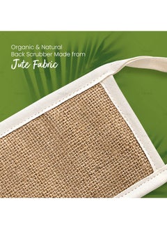 Fabskin Body Back Scrubber For Bathing | Made Of Natural Organic Jute Fabric | Exfoliating & Deep Cleaning Back Scrub Belt Brush | For Men & Women  - Image 2