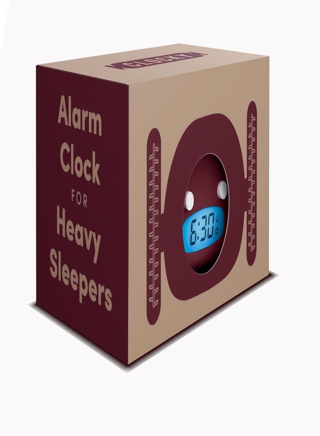 CLOCKY Extra Loud Alarm Clock for Heavy Sleepers on Wheels Rolls Runs Away Vibrating, Easy to Set Super Smart Snooze Digital Bed Shaker Alarm Clock Funny Gift for Adults Kids Teens Bedrooms (Wine) - Image 2