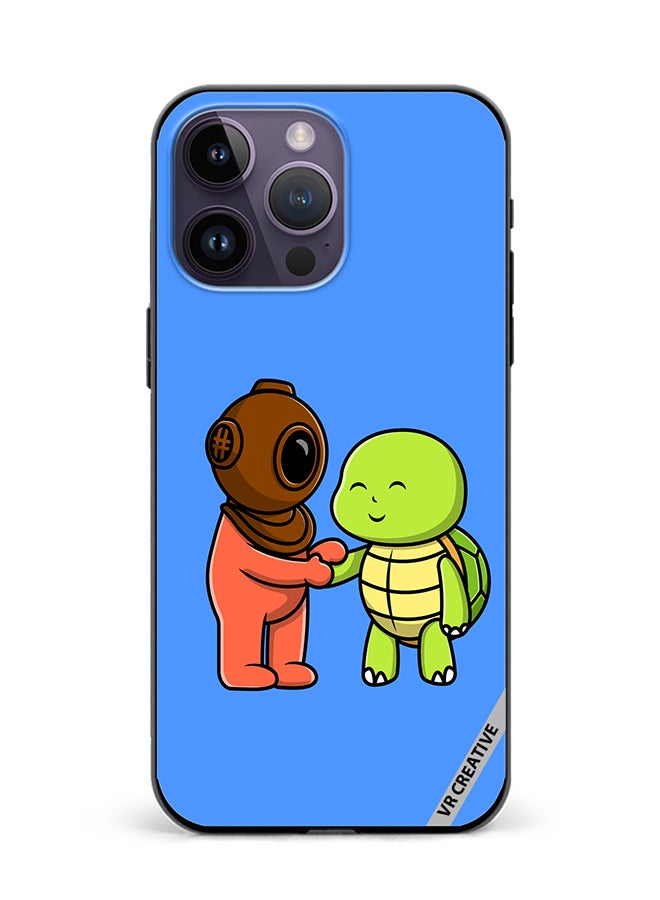 VR CREATIVE Protective Case Cover For Apple iPhone 15 Pro Max Cute Diver Design Multicolour - Image 1