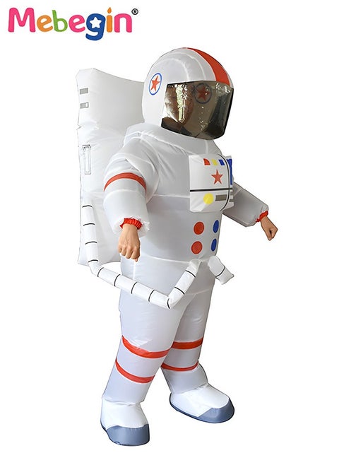 Astronaut Shape Inflatable Costume for Festival include a Blower and Battery Case,Space Man Costume for Dress Up Party,Funny Blow up Pretend Toy Costume for Party Suitable 150-195cm Height