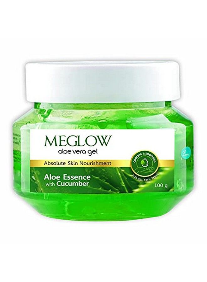 MEGLOW Aloevera Gel Jar For Nourished And Healthy Skin 100G Each Pack Of 3 - Image 2