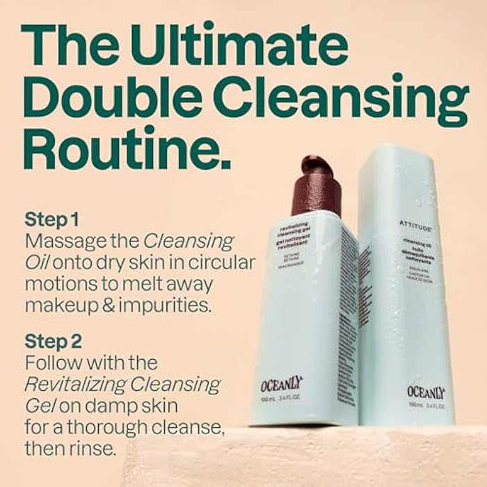 ATTITUDE Revitalizing Cleansing Gel, Gentle Face Wash with Betaine & Niacinamide for Radiant, Healthy-Looking Skin, EWG Verified, Vegan, Unscented, 3.4 Fl Oz - Image 5