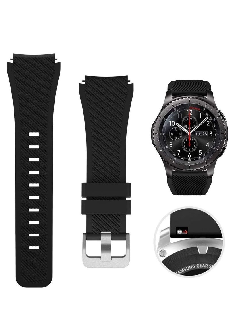 Phone Planet Soft Silicone Watch Band Compatible With Samsung Galaxy Watch 3 Gear S3 Frontier Amazfit Bip/Active Huawei Watch GT 2/2E Bracelet 22-46mm - Image 1