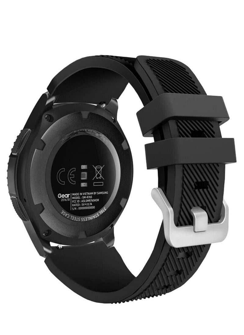 Phone Planet Soft Silicone Watch Band Compatible With Samsung Galaxy Watch 3 Gear S3 Frontier Amazfit Bip/Active Huawei Watch GT 2/2E Bracelet 22-46mm - Image 3