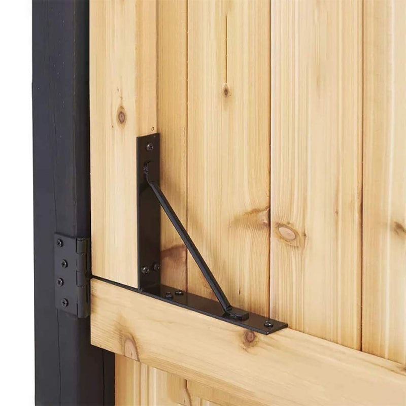 GoldOrcle مجموعة بوابة Goldorcle المضادة للترهل شديدة التحمل بدون ترهل لسياج البوابة الخشبية مع مزلاج البوابة - Image 3