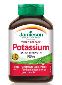 Jamieson Jamieson Potassium 100 mg Extra Strength Timed Release 100 Caplets 