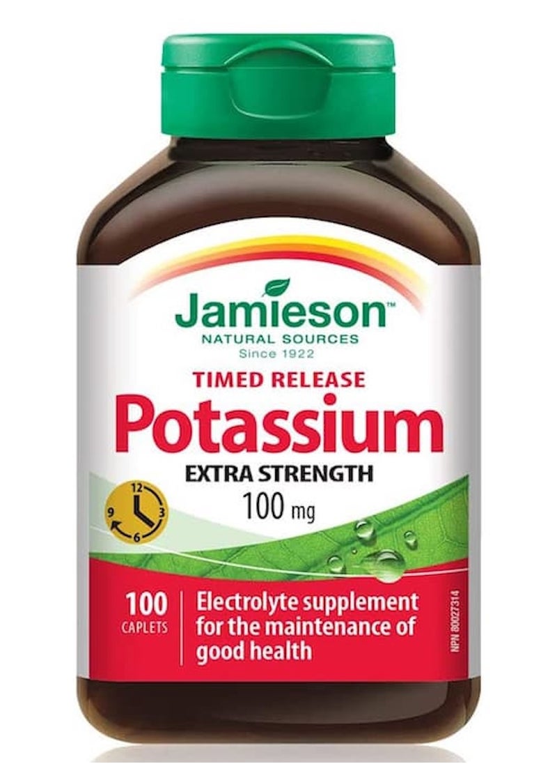 Jamieson Jamieson Potassium 100 mg Extra Strength Timed Release 100 Caplets 
