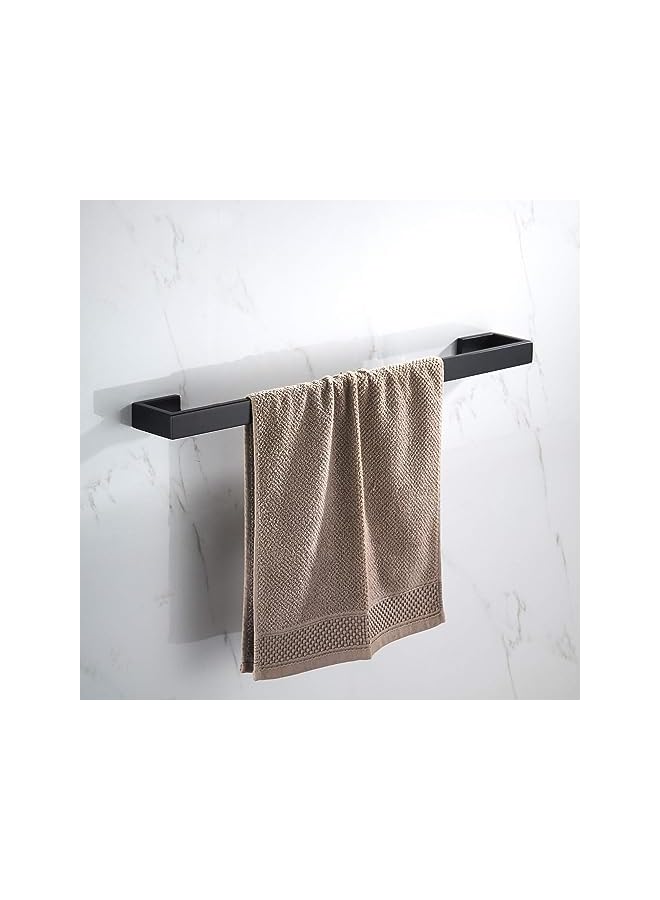 S-TOP Bath Towel Bar Stainless Steel, Towel Holder for Bathroom Wall Mounted Towel Rack Bathroom Hardware Accessories 40 cm Black - Image 4