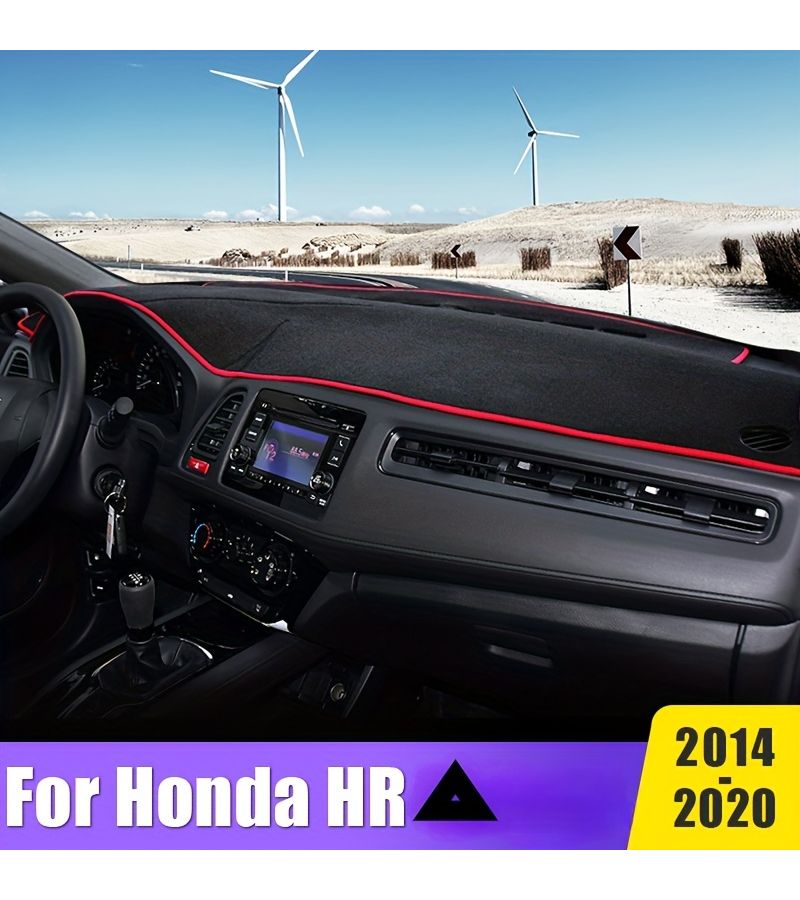 Black Side Car Dashboard Cover Sun Shade Anti UV Pad For HRV 2014 2015 2016 2017 2018 2019 2020 Avoid Light Light Protection Interior Accessories - Image 1