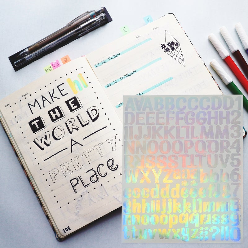 Letter Sticker Decors for DIY Crafts, Removable and Durable, Perfect for Creative Projects - Image 5